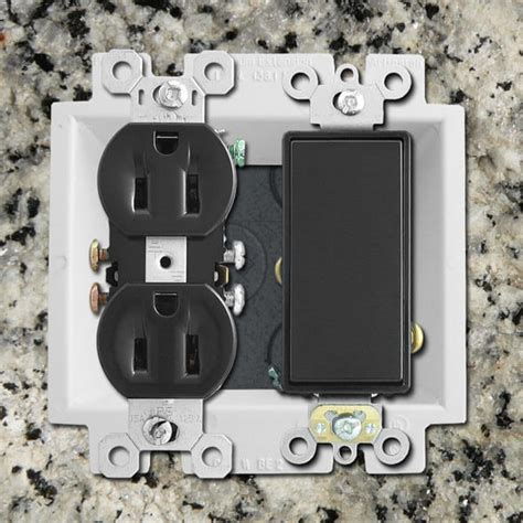 2 gang electrical box extension|2 gang outlet box extender.